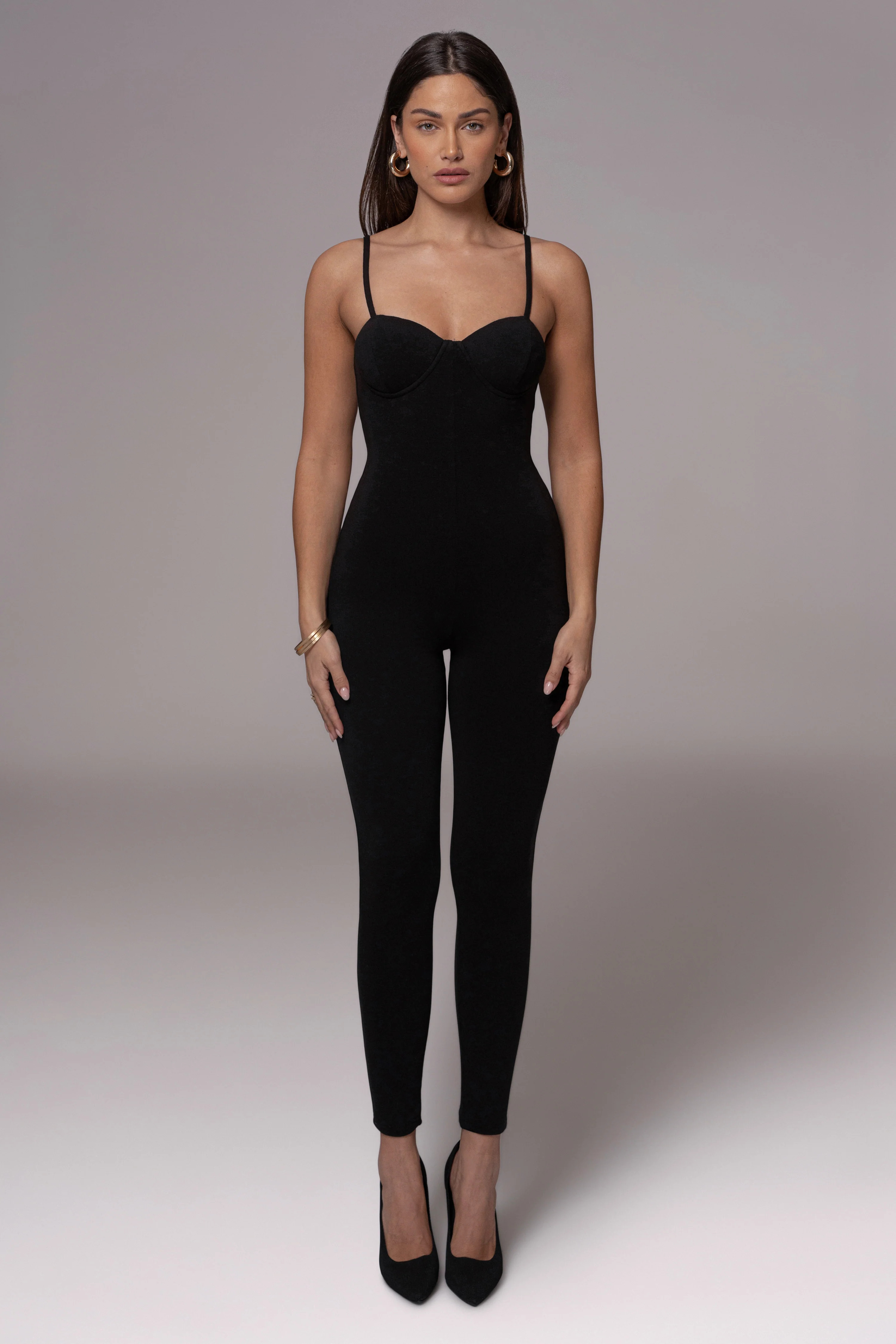 Black All Day Jumpsuit | JLUXLABEL