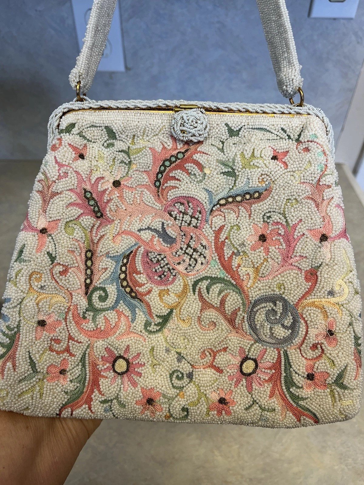 Josef Bag - 1950s - Beaded In France/Retro/Vtg/Antique/Gorgeous! | eBay US