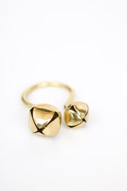 Jingle Bell Napkin Ring, Gold | The Avenue