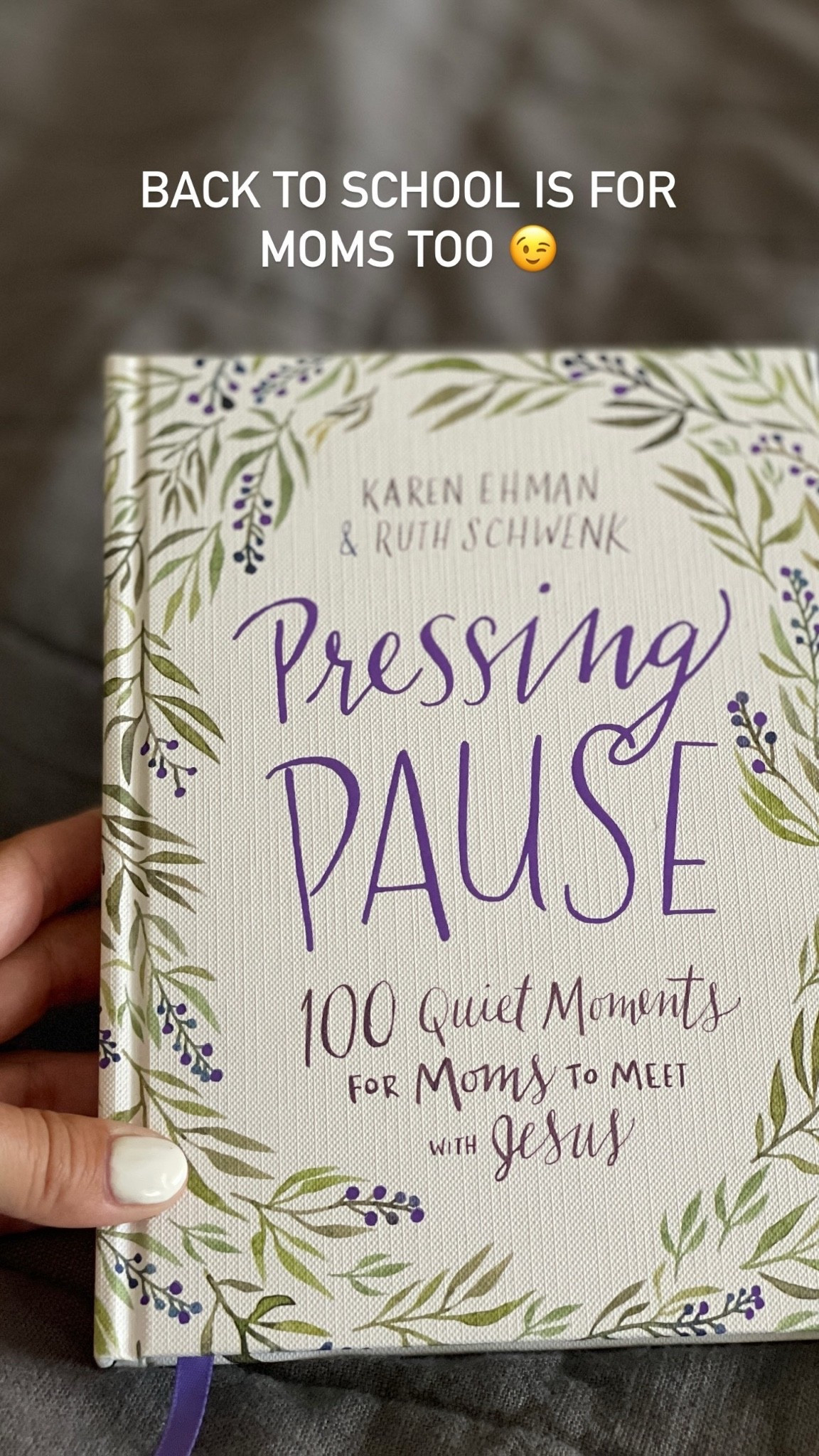 Back to school book for moms