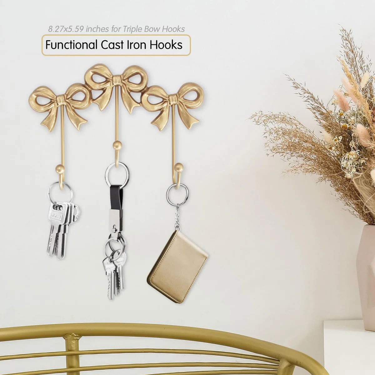 Small Wall Mounted Functional Hooks | Wayfair North America