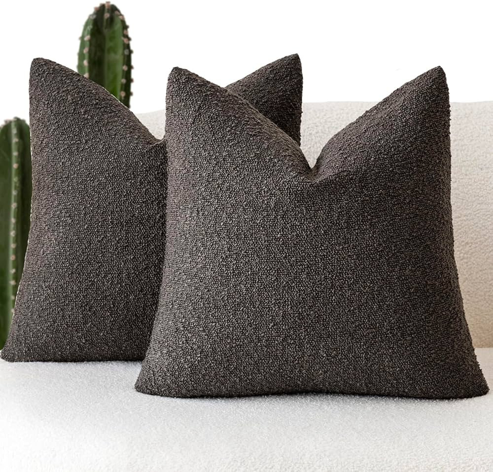 Dark Coffee Pillow Covers | Amazon (US)