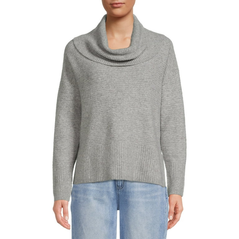 Time and Tru Women’s Cowl Neck Sweater | Walmart (US)