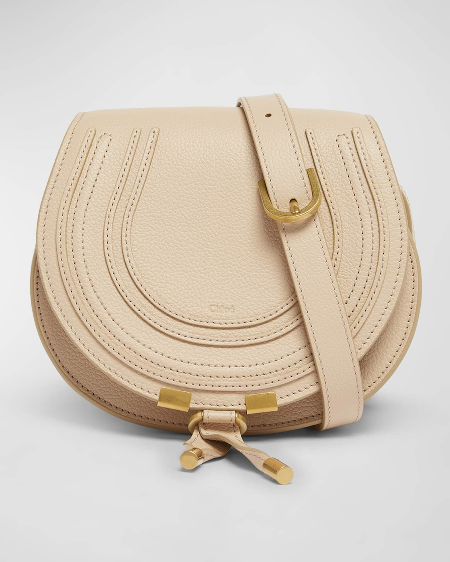 Chloe Marcie Small Crossbody Bag in Grained Calfskin | Neiman Marcus