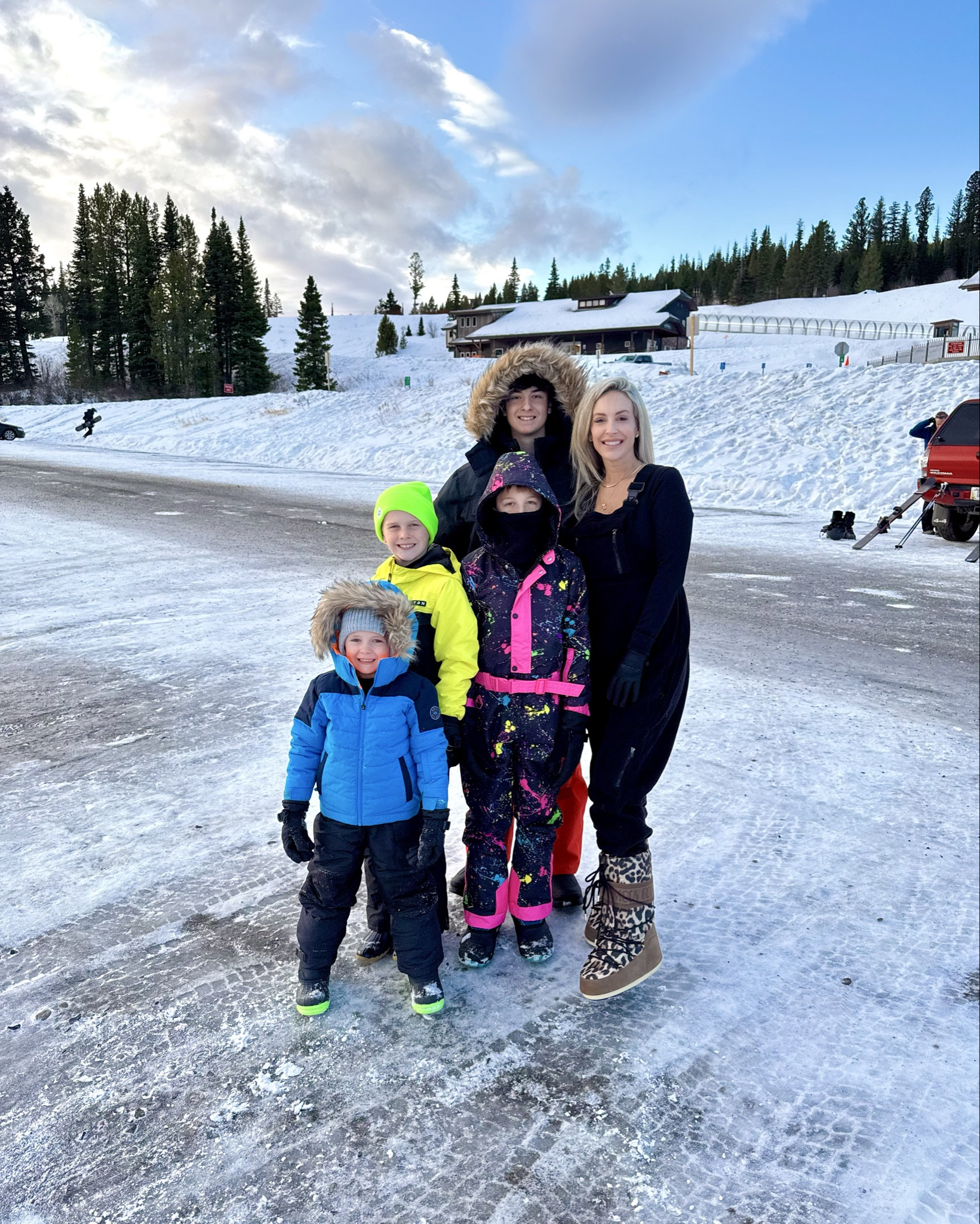 Loved these warm overalls last winter. They come in lots of colors. I’m wearing a body suit underneath (size up). 

Winter vacation. Ski trip. Montana. Jackson Hole. Wyoming  

#LTKHoliday #LTKTravel #LTKSaleAlert