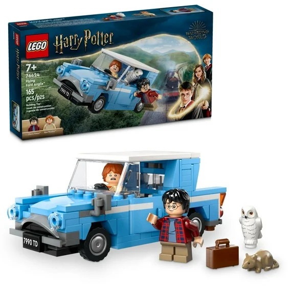LEGO Harry Potter Flying Ford Anglia, Buildable Car Toy with 2 Minifigures for Role Play, Harry P... | Walmart (US)