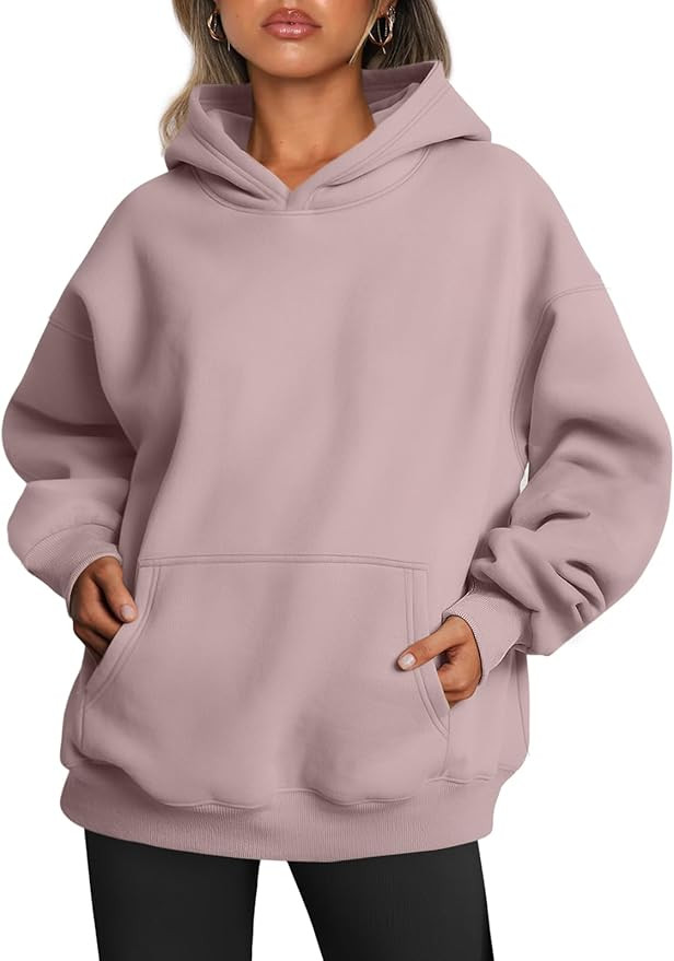 Trendy Queen Womens Oversized Hoodies Fleece Sweatshirts Fall Fashion Pullover Sweaters Winter Cl... | Amazon (US)