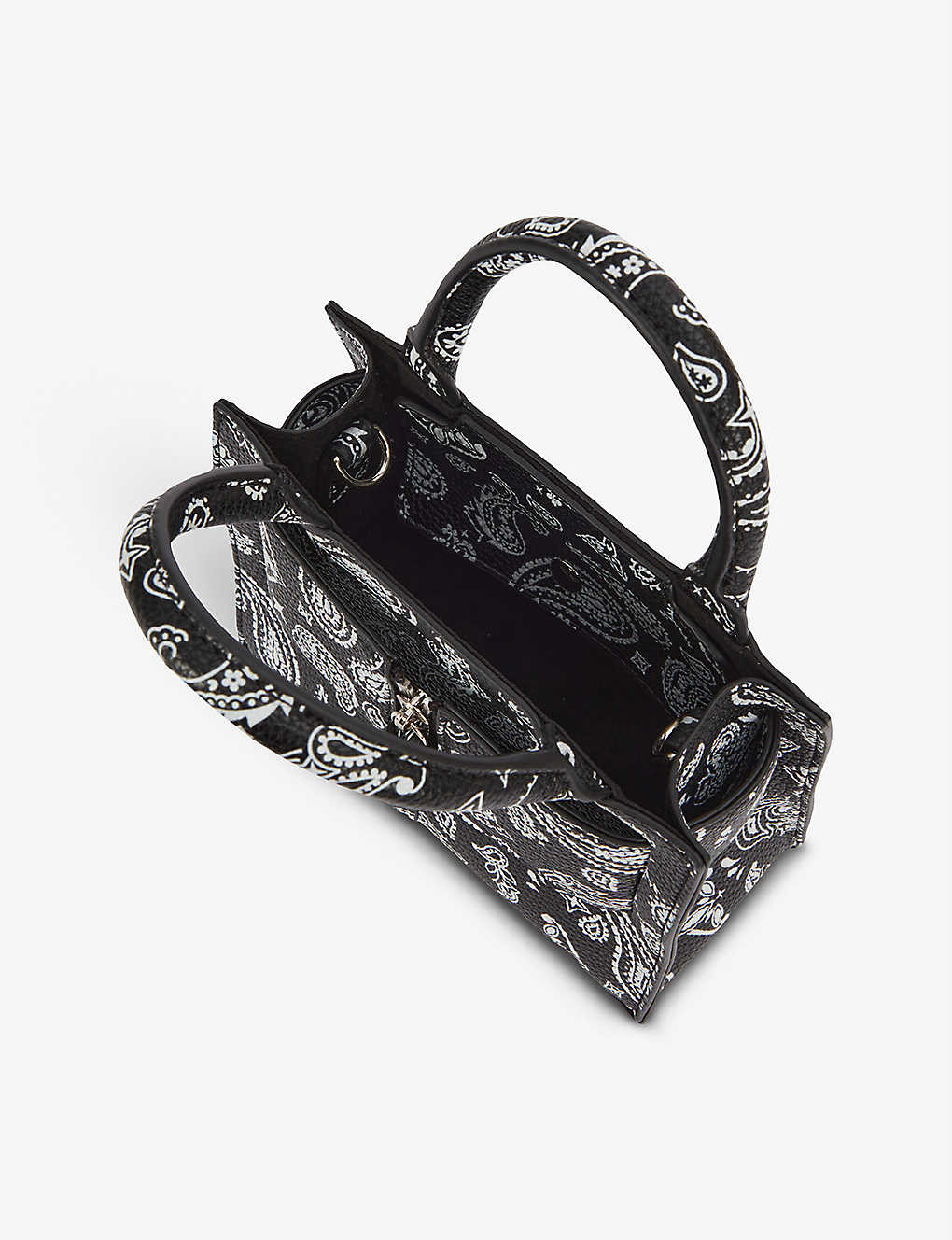 Kuei bandana-print vegan leather mini tote bag | Selfridges