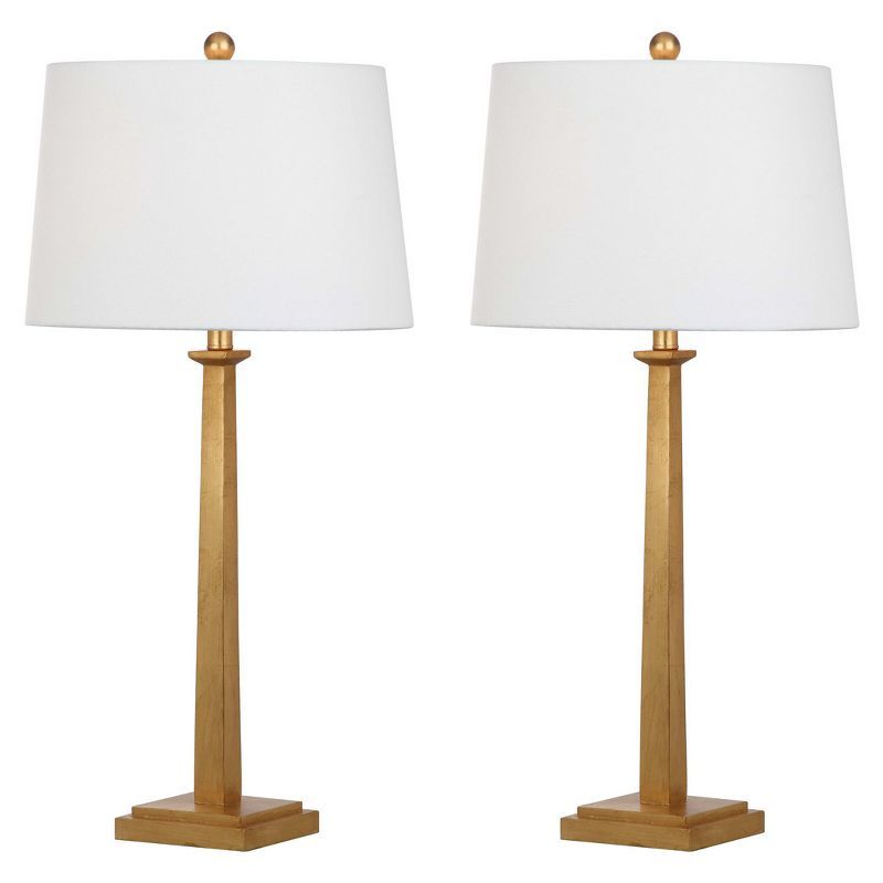 (Set of 2) 31.5" Andino Table Lamp Gold (Includes CFL Light Bulb) - Safavieh | Target