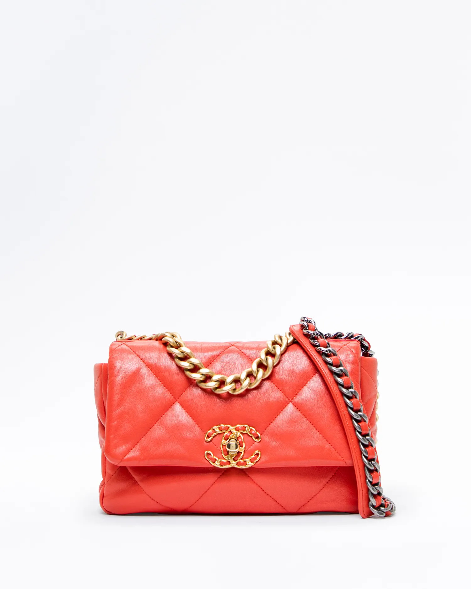Lambskin Chanel 19 Flap Bag | Vivrelle