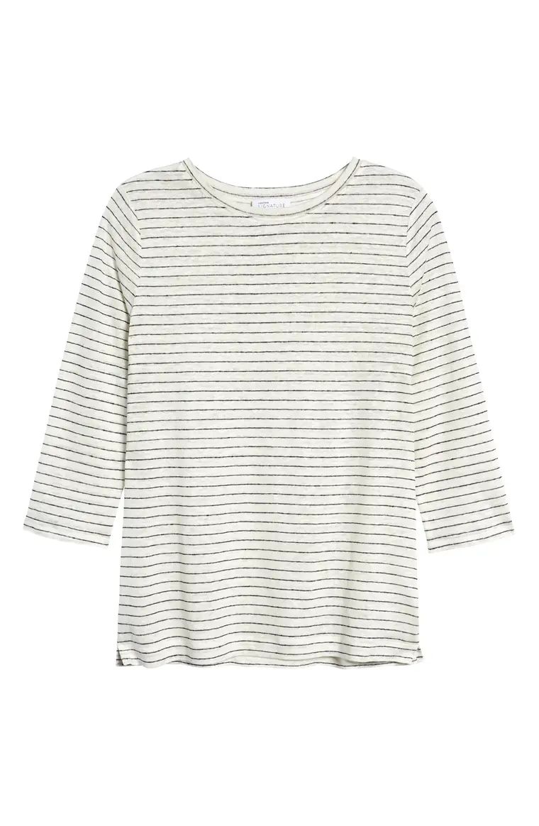 Stripe Linen T-Shirt | Nordstrom