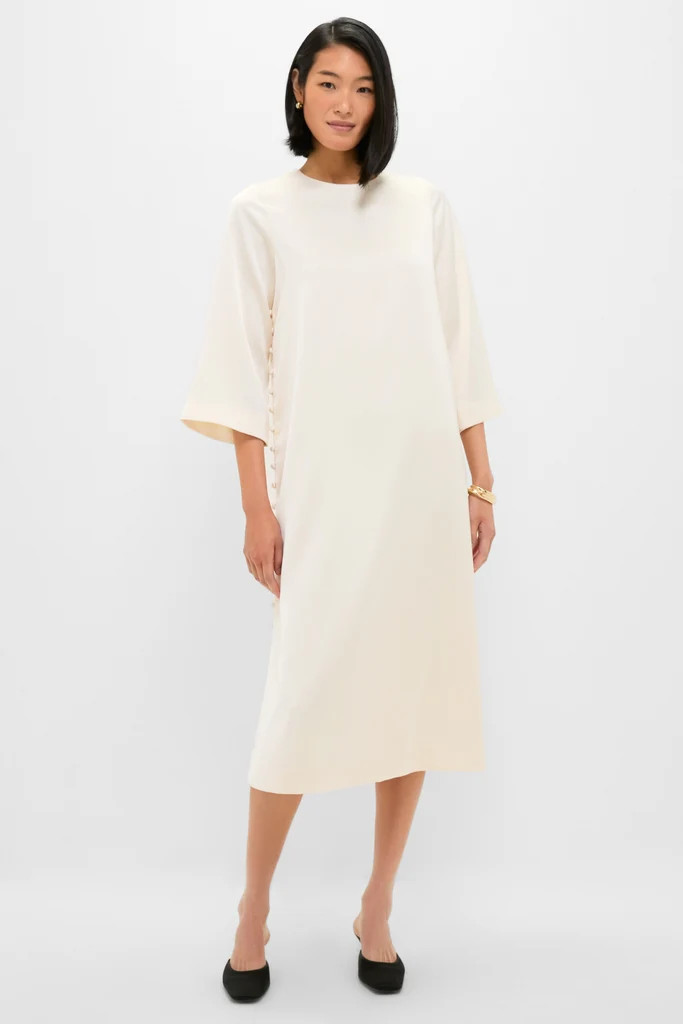 Winter White Side Button Jamie Dress | Tuckernuck (US)