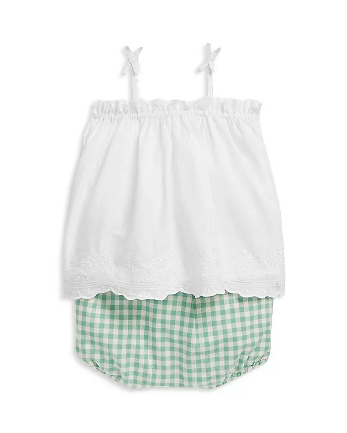 Girls' Eyelet Cotton Top & Bloomers Set - Baby | Bloomingdale's (US)