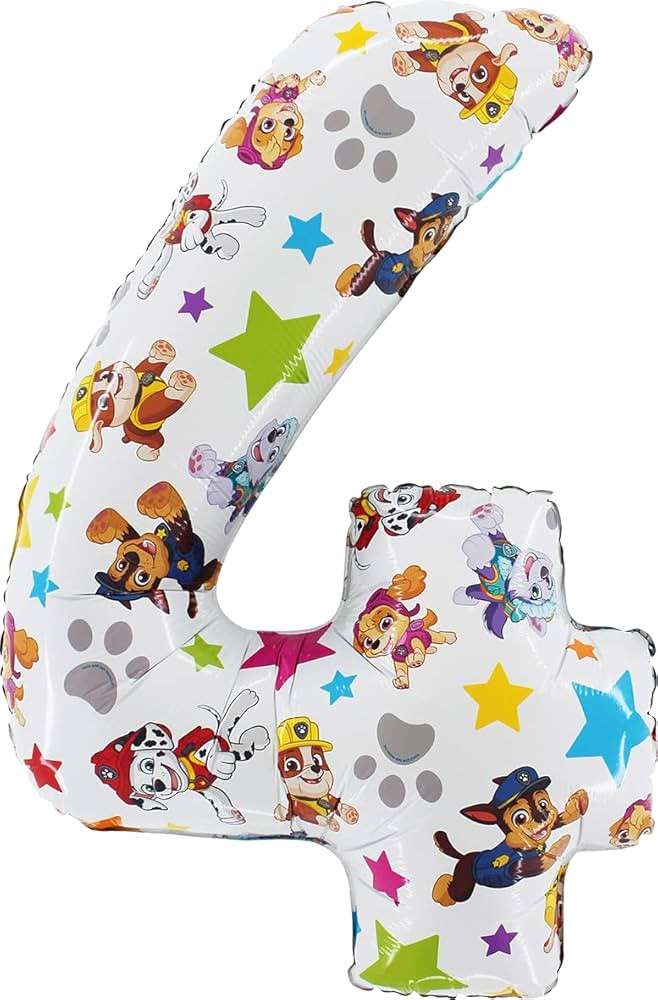 Toyland® 26 Inch Paw Patrol Number Foil Balloon - Kids Party Balloons - Number 1-6 Available (NU... | Amazon (US)