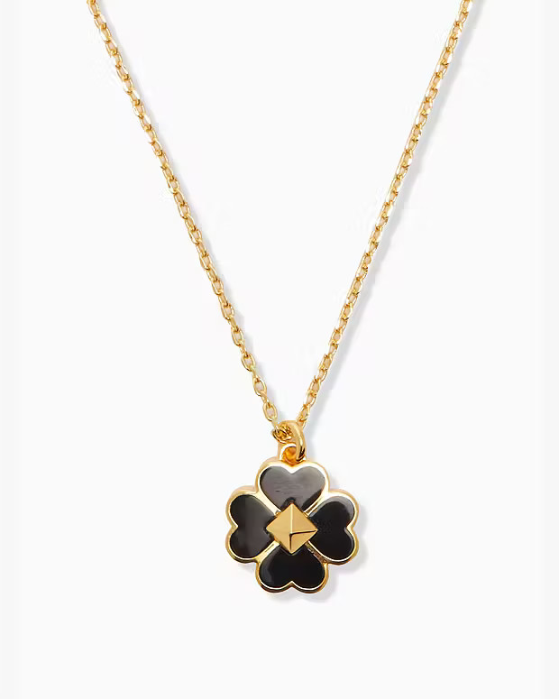 Spades & Studs Enamel Mini Pendant Necklace | Kate Spade Outlet