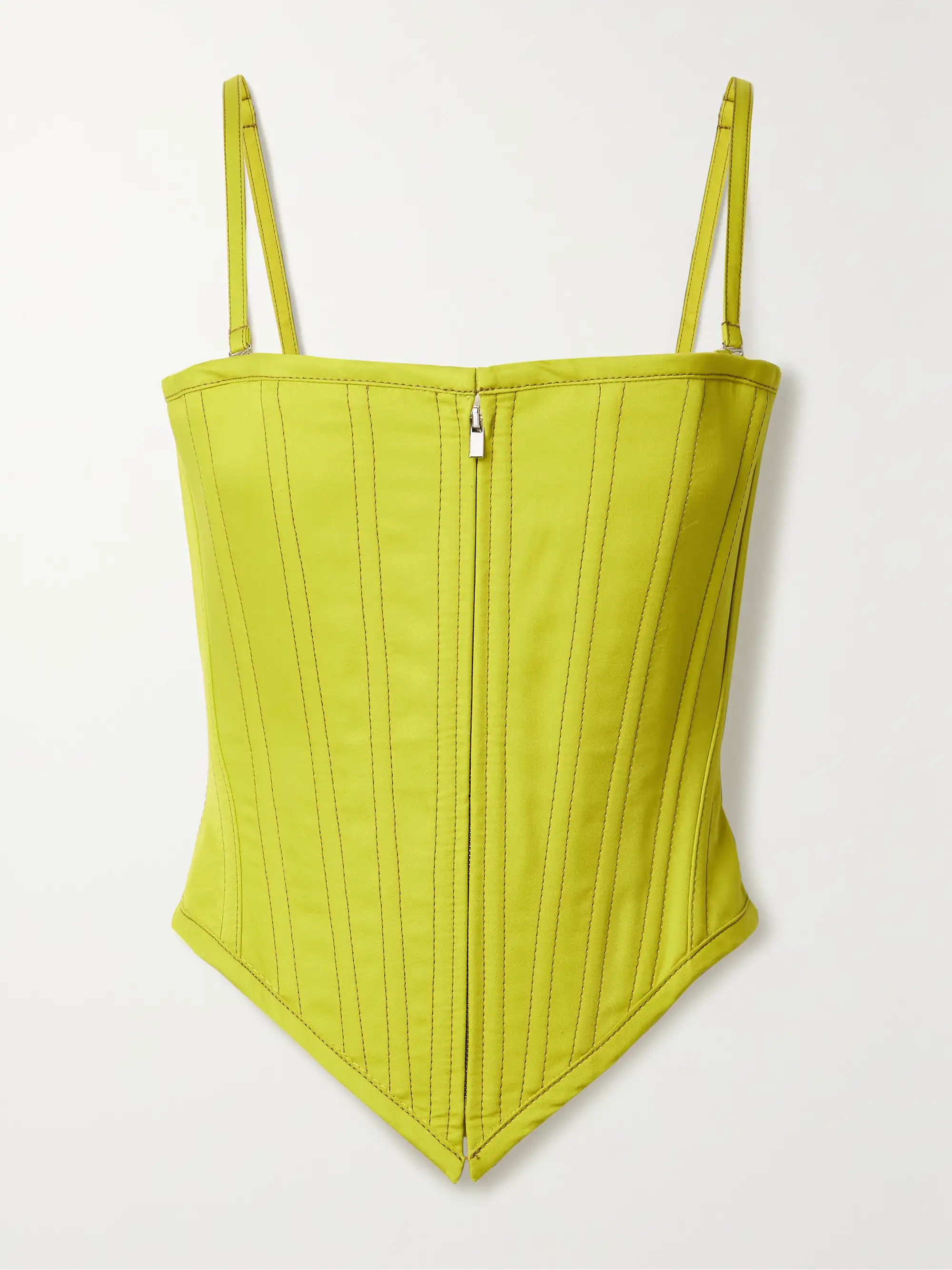 Stay cotton-twill bustier top | NET-A-PORTER (US)