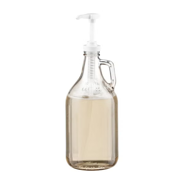 64 oz. Glass Bottle with Pump | The Container Store