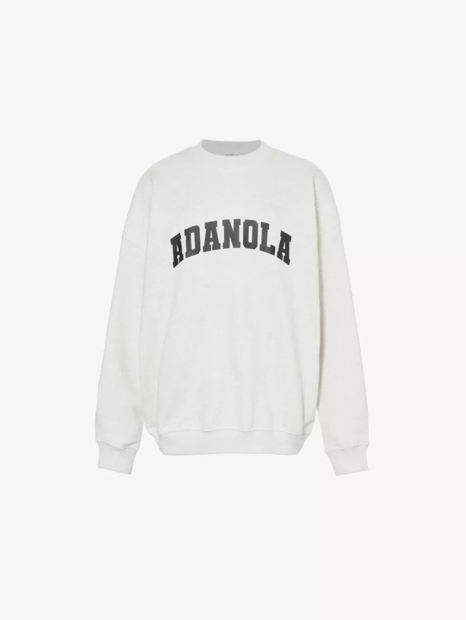 Varsity oversized crewneck cotton fleece sweatshirt | Selfridges