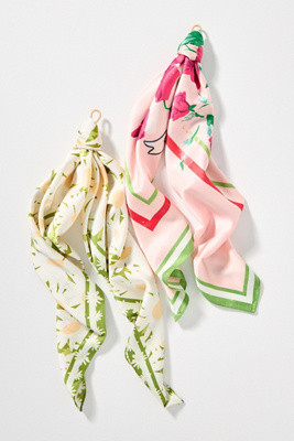 Gardenia Floral Hair Scarf | Anthropologie (US)
