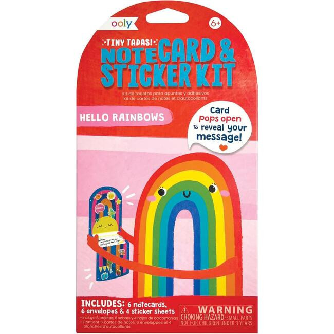 Tiny Tada! Note Cards Set Hello Rainbows | Maisonette
