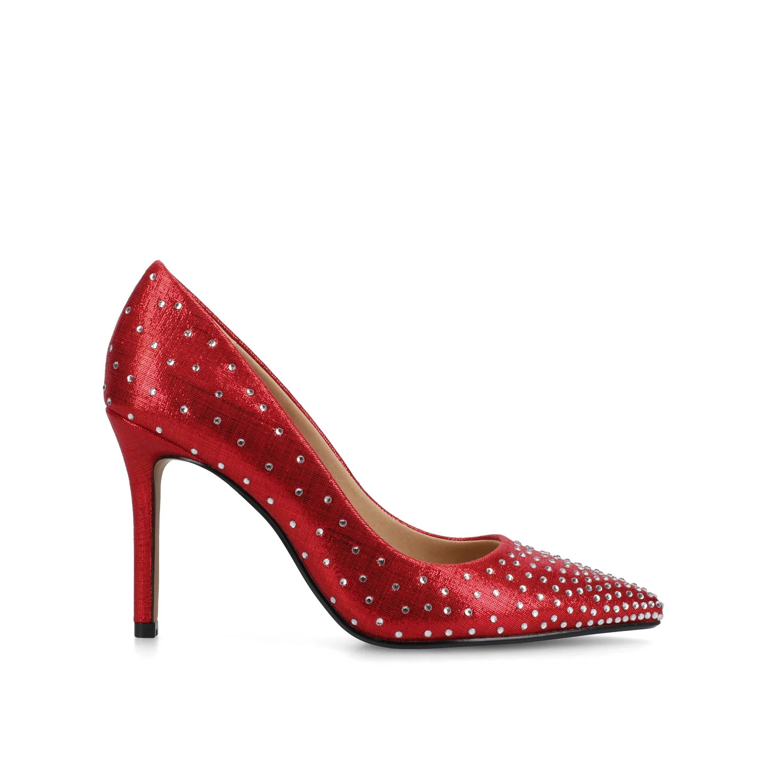 VENUS STATEMENT STILETTO DRESS PUMPS - Red | Journee Collection