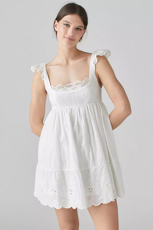 UO Babydoll Mini Dress | Urban Outfitters (EU)