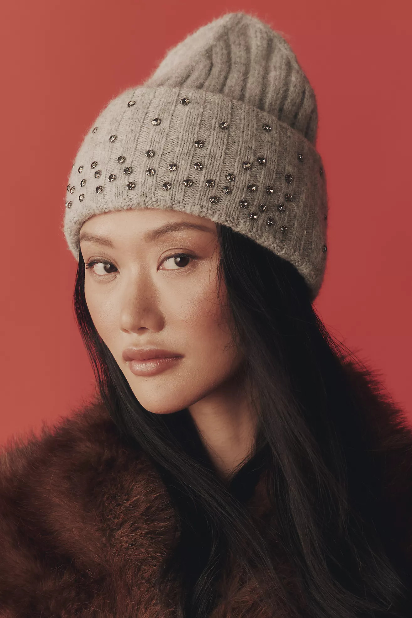 By Anthropologie Rhinestone Embellished Beanie | Anthropologie (US)