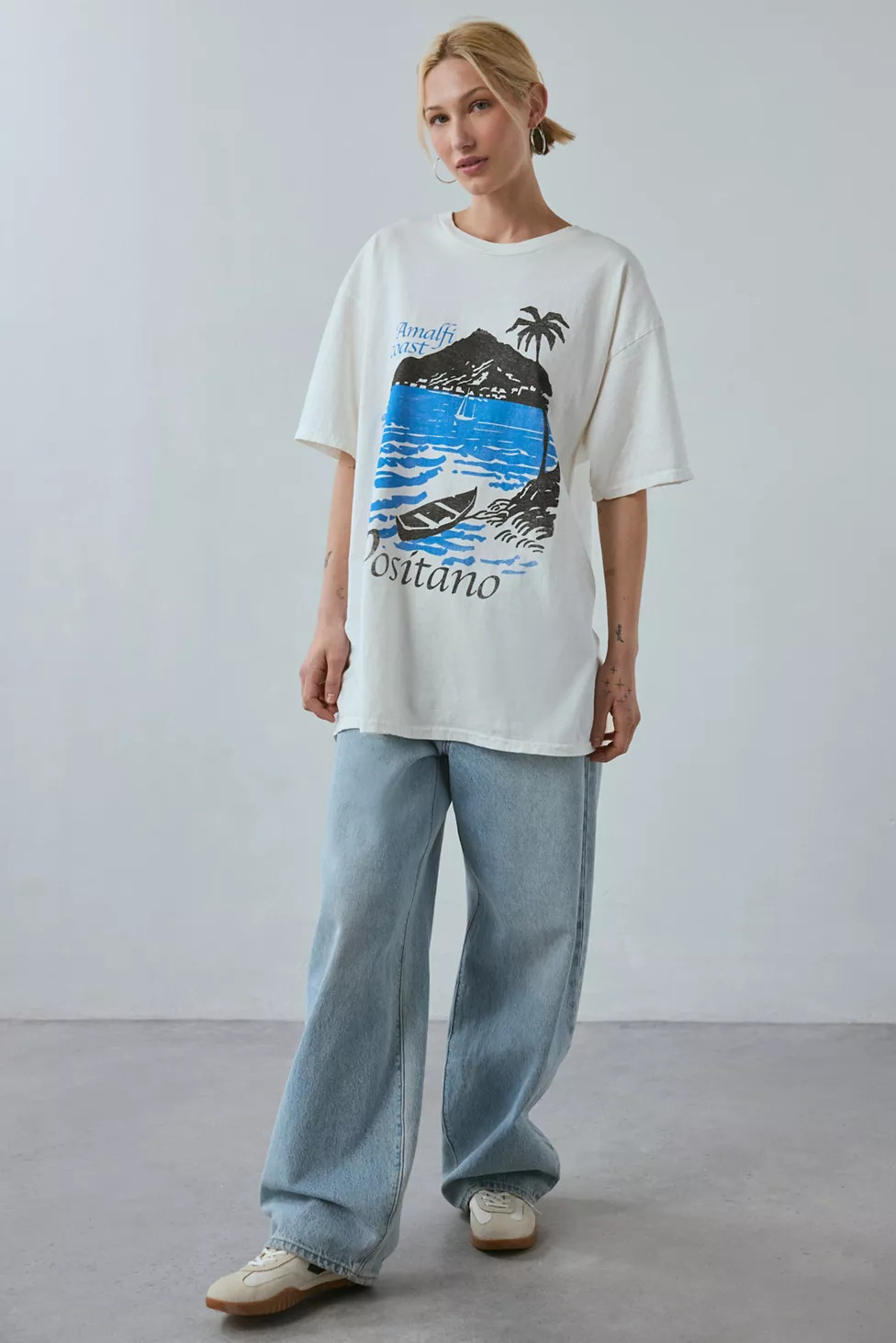 Positano Amalfi Coast Graphic T-Shirt Dress | Urban Outfitters (US and RoW)