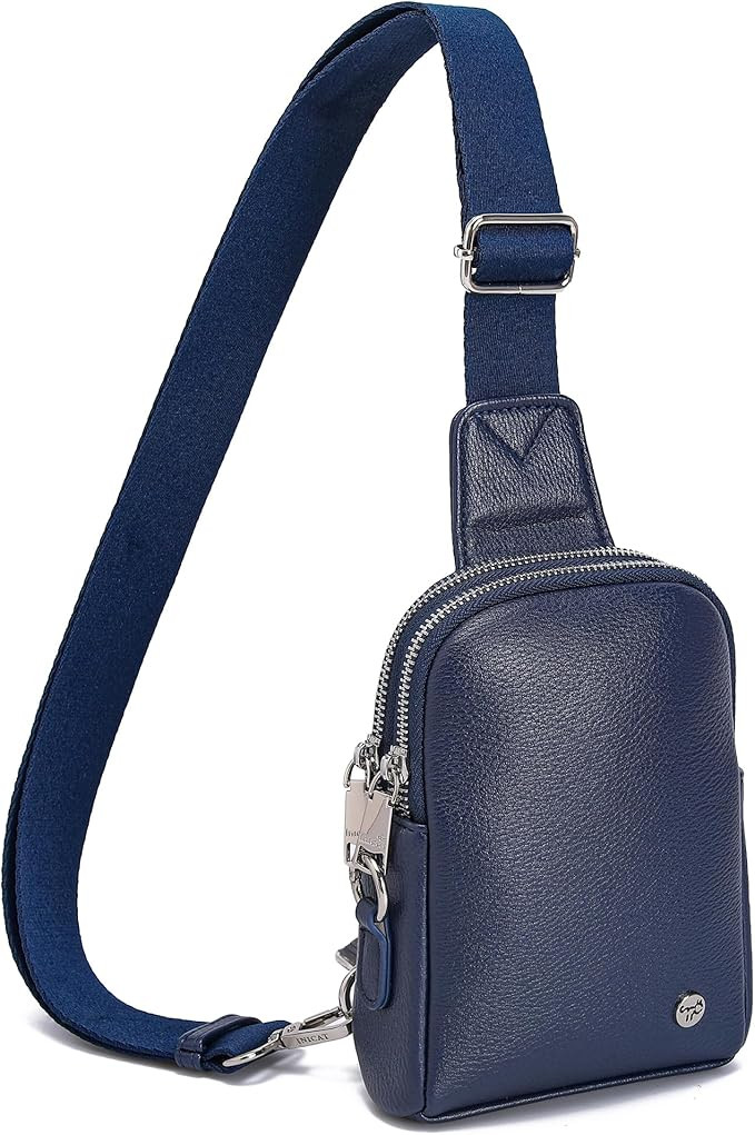 INICAT Travel Small Sling Bag Leather Crossbody Bags for Women Fanny Packs Cross Body Bag for Wom... | Amazon (US)
