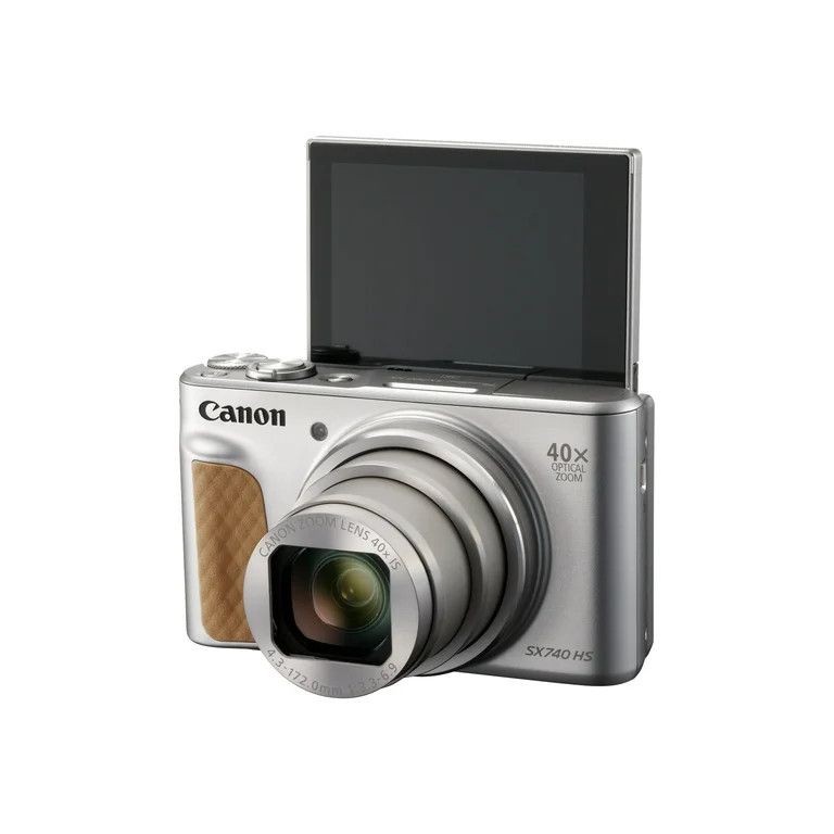 Canon PowerShot SX740 Digital Camera w/40x Optical Zoom & 3 Inch Tilt LCD - 4K VIdeo, Wi-Fi, NFC,... | Walmart (US)
