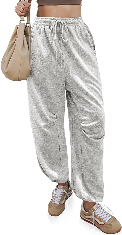 TARSE Sweatpants for Women Cinch Bottom Baggy Athletic Joggers Lounge Pants with Pockets | Amazon (US)