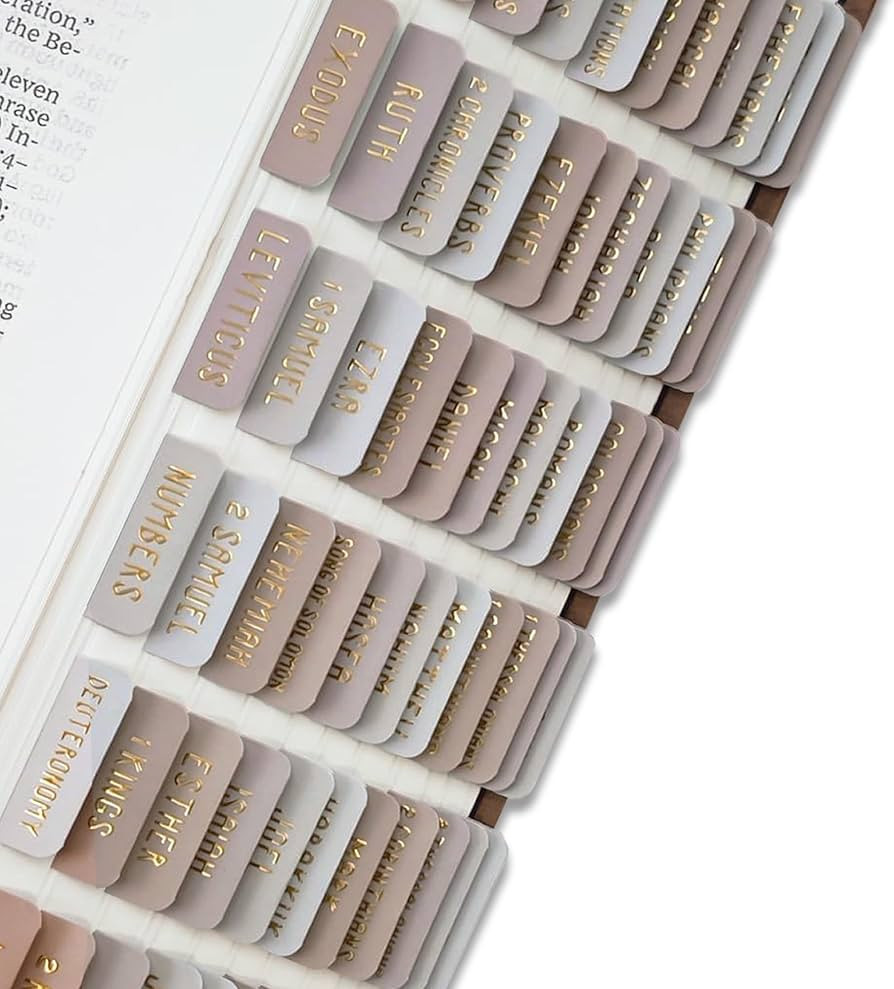 Laminated Bible Tabs for Women and Men, Bible Study Tabs, Bible Study Supplies, Large Print Bible... | Amazon (US)