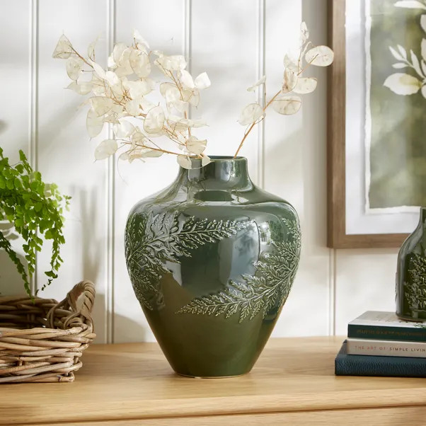 Churchgate Fern Ceramic Balloon Vase | Dunelm (migrated)