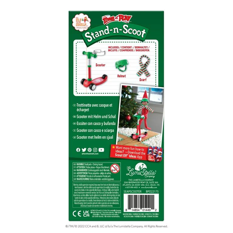 The Elf on the Shelf Stand-n-Scoot Elf Scooter with Scarf - Walmart.com | Walmart (US)