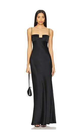 Square Bra Dress in Black | Revolve Clothing (Global)