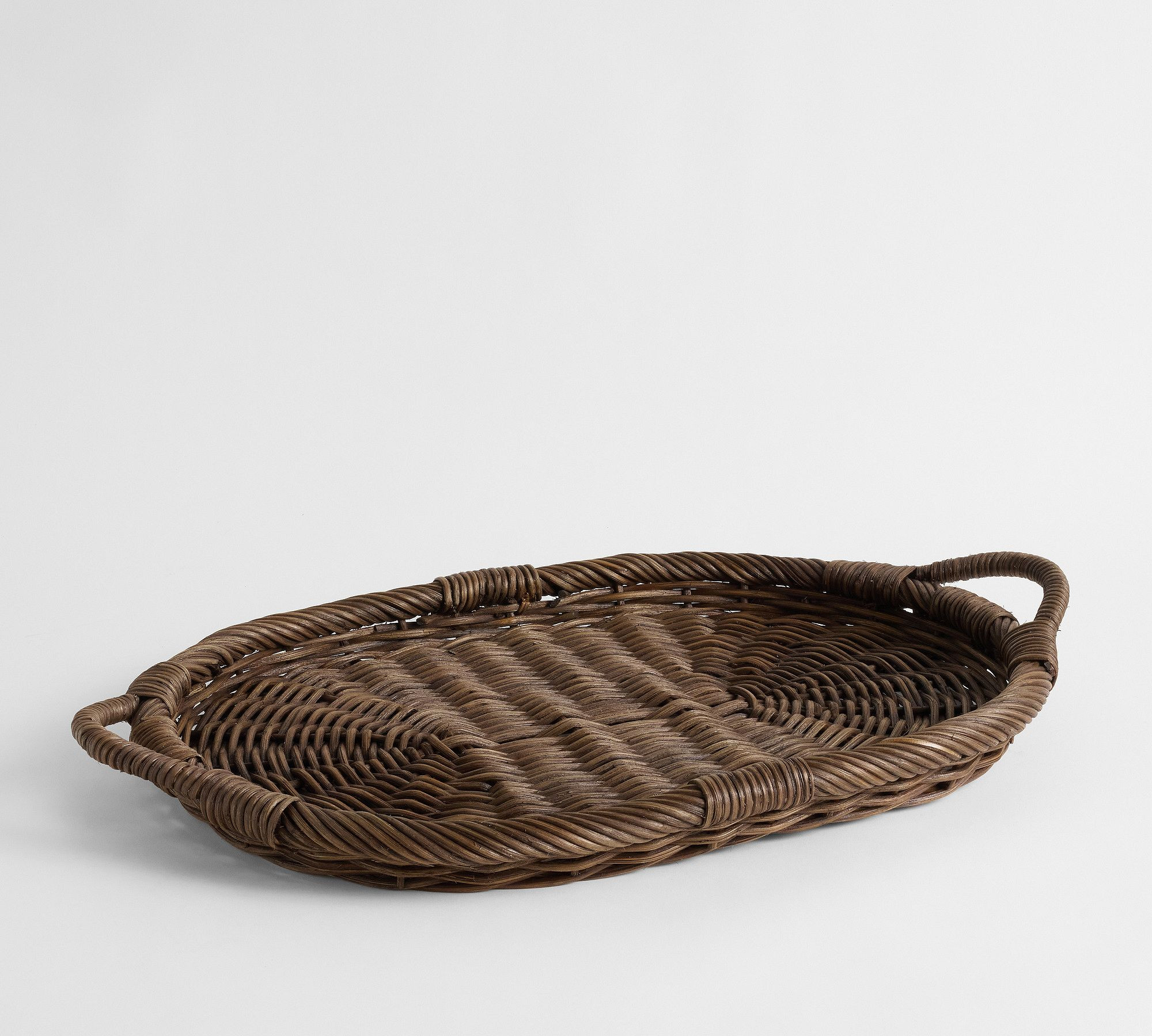 Woven Oval Tray | Pottery Barn (US)