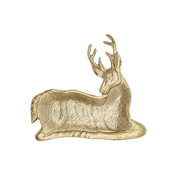 Gold Deer Shaped Dish | Antique Farm House