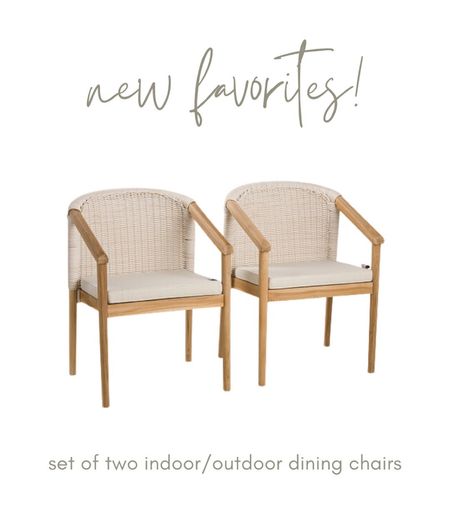I totally want to use these indoor around my round table! Love these!

Woven dining chairs, outdoor dining chairs, wood chairs, rattan chairs, dining room furniture, coastal home design, coastal furniture, dining room furniture 

#LTKhome #LTKsalealert #LTKFind