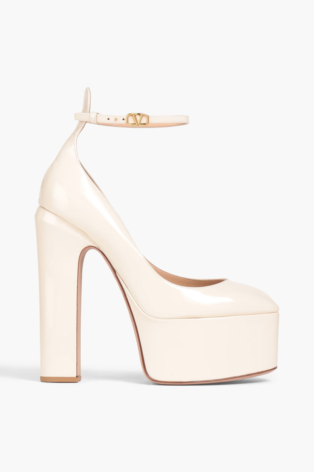 Tan-Go patent-leather platform pumps | The Outnet (US and CA)