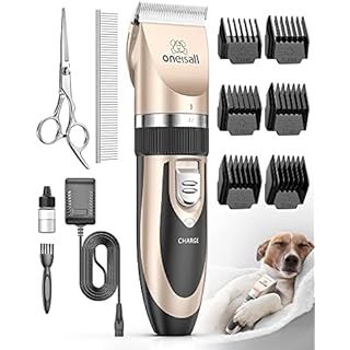 Juboo Dog Clippers Low Noise Professional Dog Grooming Clippers Rechargeable Cordless Quiet Dog G... | Amazon (US)