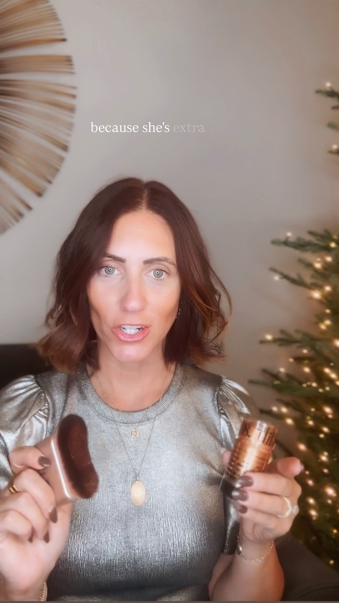 The prettiest all over body bronzer, and shimmer stick! ✨

I use shade “unbothered bronze” all over with this body brush year-round, but especially during the holiday season — on my arms, collarbone, shoulders, chest and legs! ✨

You can get the getaway glow set with the stick and brush combo


#LTKBeauty #LTKGiftGuide #LTKselfcare