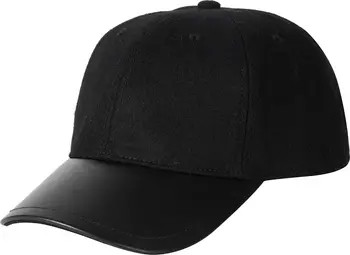 Leather Brim Baseball Cap | Nordstrom
