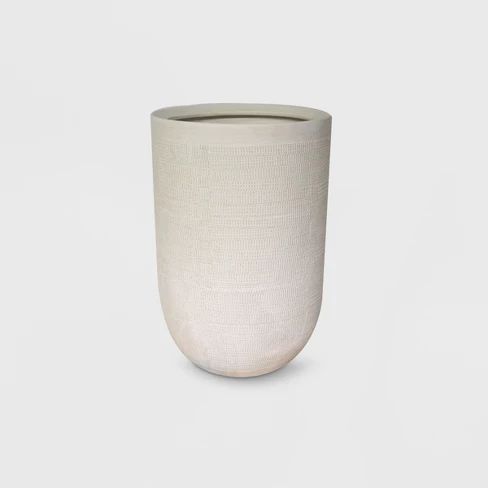 18" Textured Ceramic Planter White - Project 62™ | Target