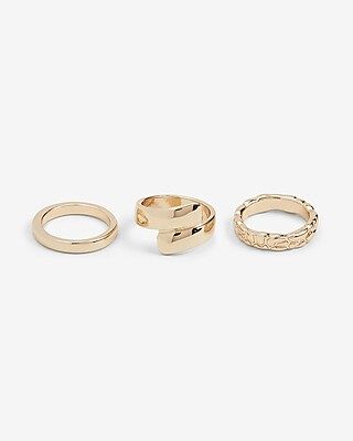Shiny Gold Ring Set | Express