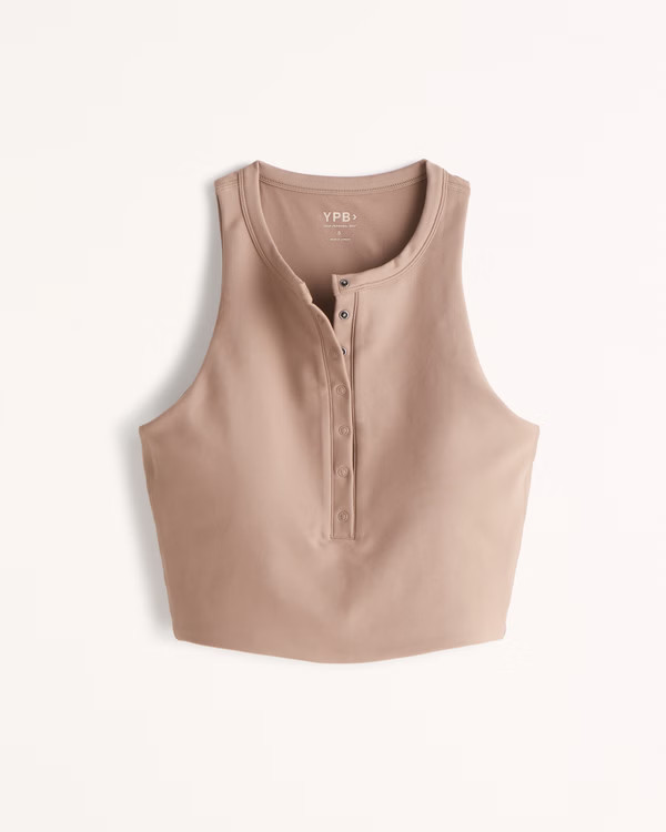 Women's YPB sculptLUX Henley Slim Tank | Women's New Arrivals | Abercrombie.com | Abercrombie & Fitch (US)