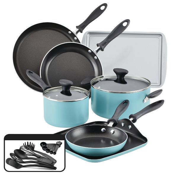 Farberware Reliance 19pc Aluminum Nonstick Cookware Set with Prestige Tools | Target