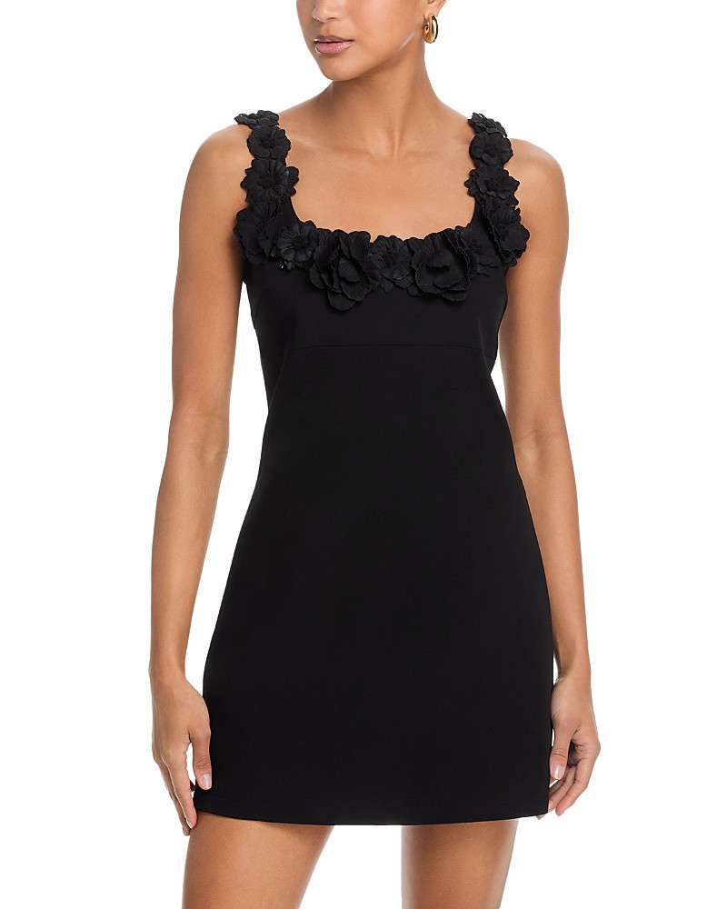 Aqua Applique Floral Mini Dress - Exclusive | Bloomingdale's (US)