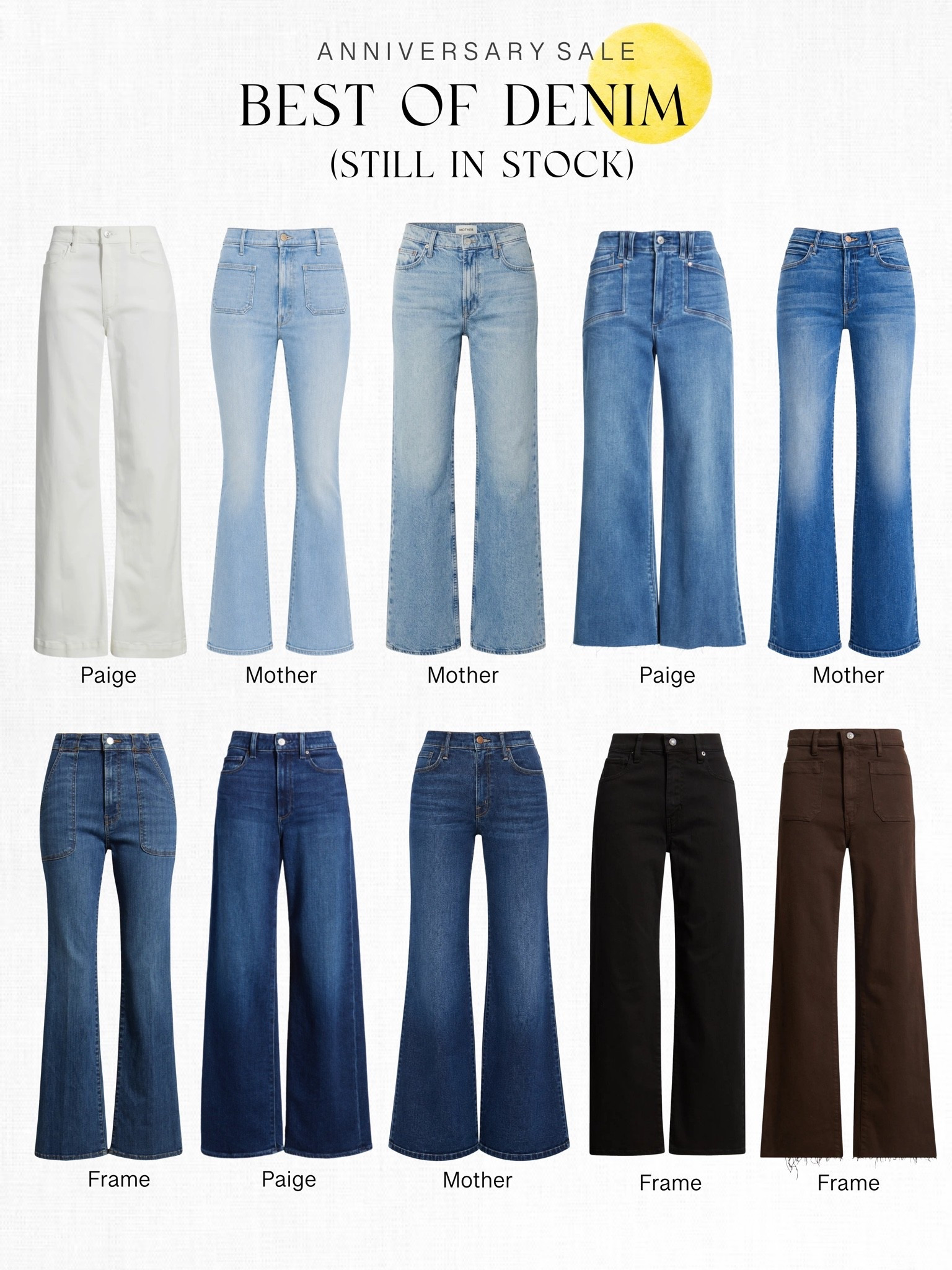 The best jeans in this year’s Nordstrom Anniversary Sale … that are all still in stock! Denim is one of the BEST investments during the NSale, and you can’t go wrong with any of these!!

#LTKSaleAlert