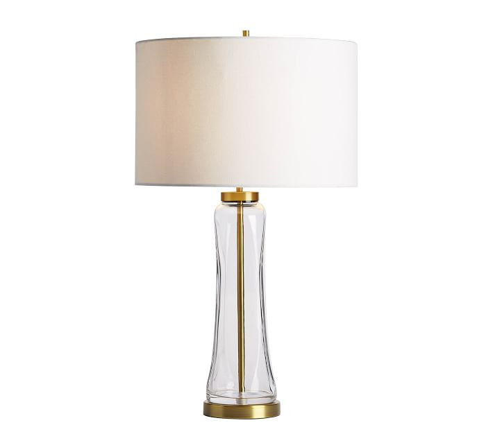 Berkeley Glass USB Table Lamp | Pottery Barn (US)