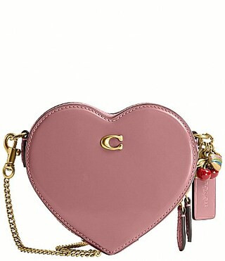 COACH Mini Heart Crossbody Bag 14 with Charms - PEONY | Dillard's
